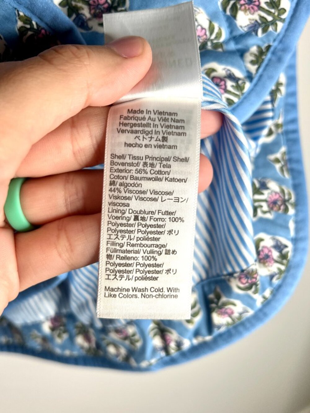 J. Crew Block-Print Quilted Jacket Cottagecore Floral Butter Mom Sz 10 NWT - Picture 5 of 7